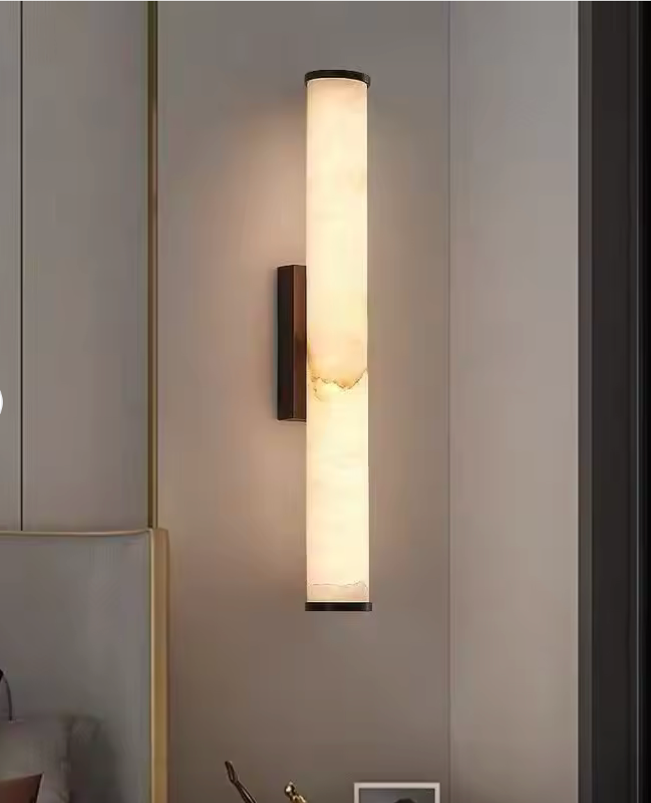 Natural marble wall lamps