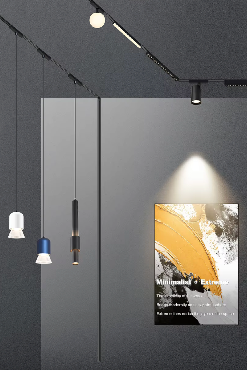 Slim magnetic led track light