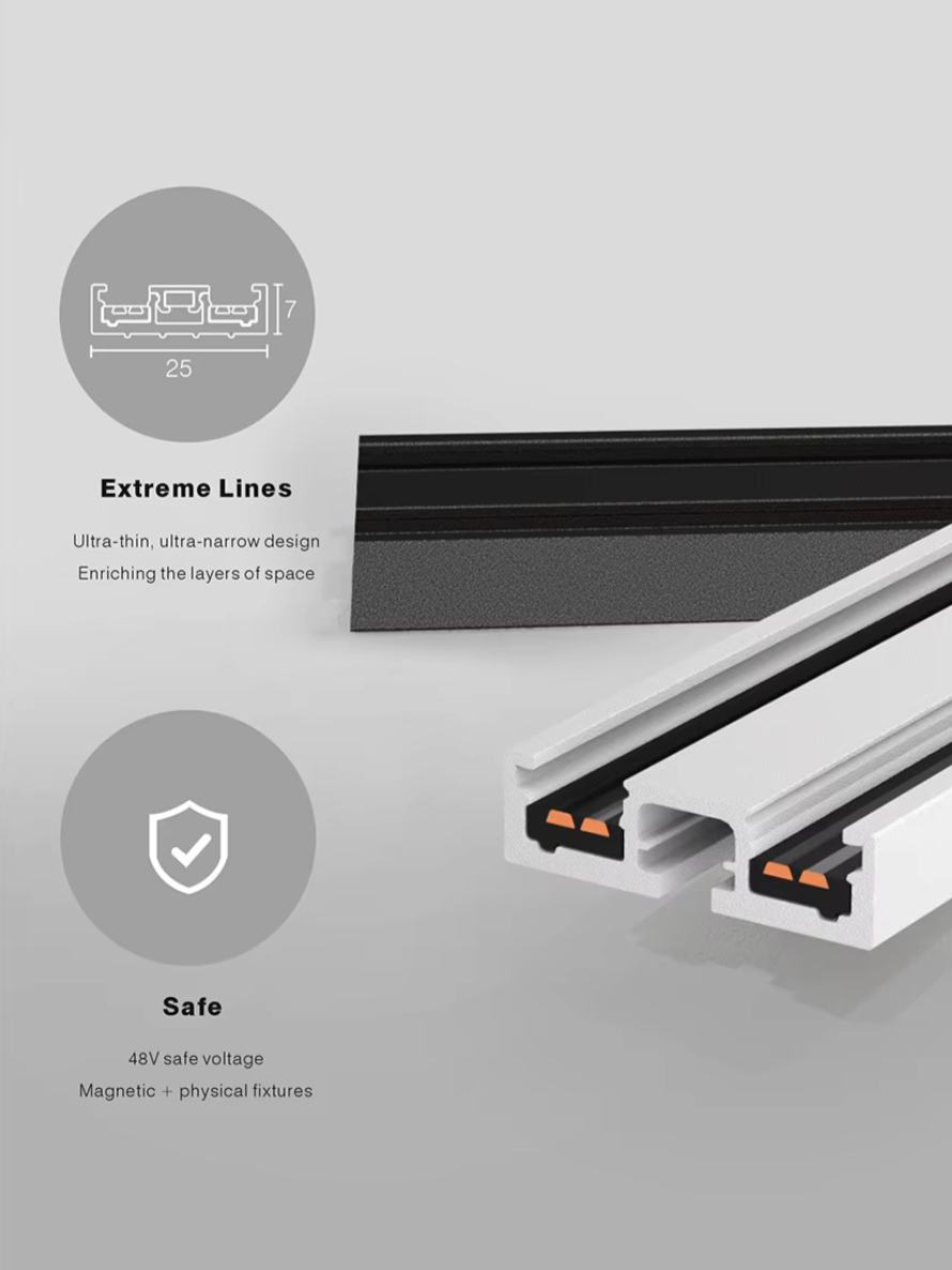 Slim Magnetic Led track light