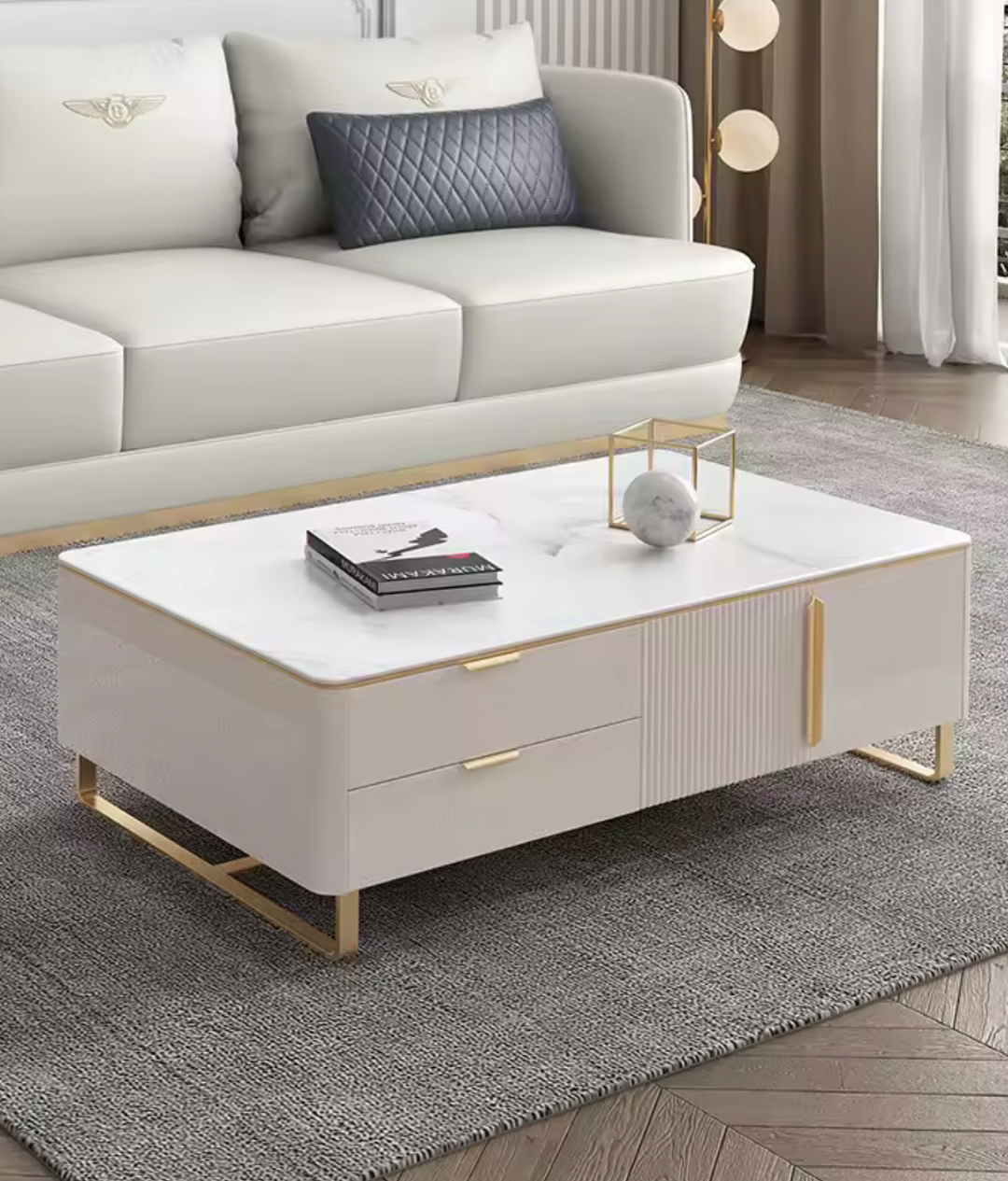 White TV stand