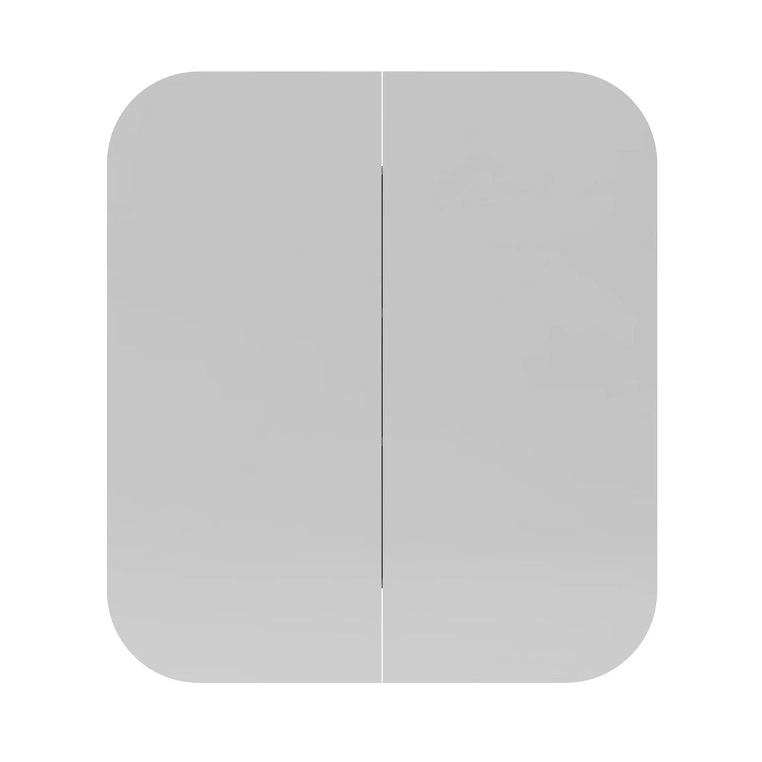 Rectangular Bathroom Mirror Cabinet With 2 Doors