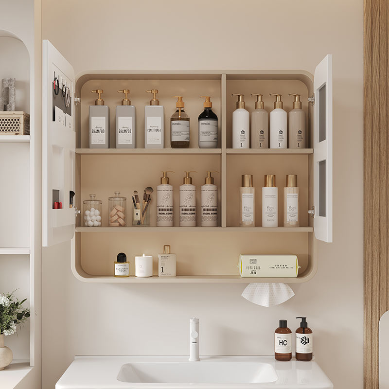 Bathroom Wall-Mounted Smart Mirror Cabinet With 2 Doors