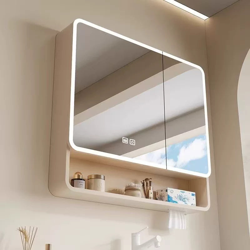 Bathroom Wall-Mounted Smart Mirror Cabinet With 2 Doors